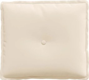 vidaXL Μαξιλάρι Πλάτης Μπεζ 50 x 45 εκ. Ύφασμα Μικροΐνας