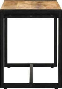Πάγκος vidaXL 80x35x45 cm Στερεό ακατέργαστο ξύλο Mango