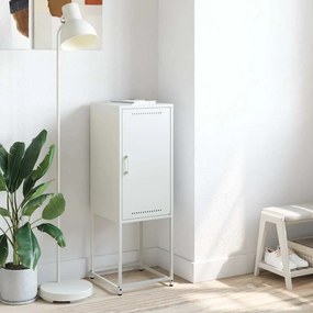 vidaXL Ντουλάπι Λευκό 36x39x107 εκ. από Ατσάλι