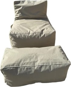Stewehome πουφ ποδιών και πουφ αχλαδιού από ύφασμα 75x35x70 cm