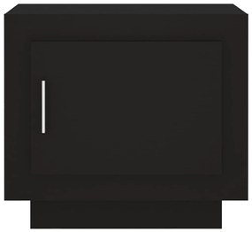 Τραπεζάκι Σαλονιού Μαύρο 51x50x45 εκ. από Επεξεργασμένο Ξύλο - Μαύρο