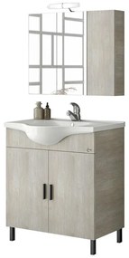 Bathroom Set LUNA 80 Μπέζ Ανοιχτό