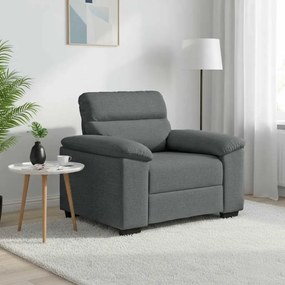 vidaXL Πολυθρόνα Σκούρο Γκρι 100x81x84 εκ. Ύφασμα