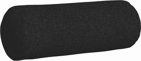 vidaXL Μαξιλάρια Στήριγμα 2 pcs Μαύρο Ø 25 x 70 cm ύφασμα