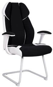 Conferenece office chair  in black and white color 66,5x63x108cm