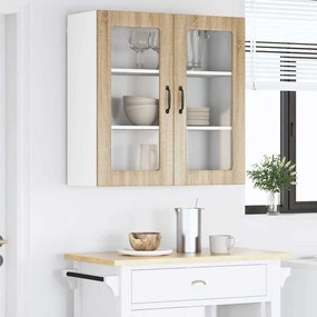 vidaXL Ραφιέρα τοίχου LUCCA Sonoma Δρυς 80 x 31 x 80 εκ.