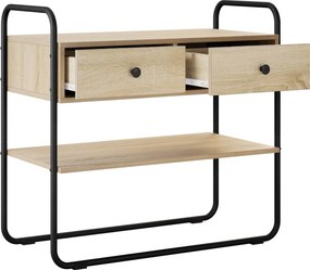 vidaXL Τραπέζι κονσόλας Sonoma Δρυς 80 x 40 x 75 εκ.