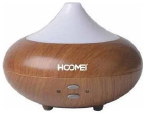 Hoomei Led Συσκευή Αρωματοθεραπείας Υπερήχων με Χρονοδιακόπτη Καφέ 210ml HM-2260