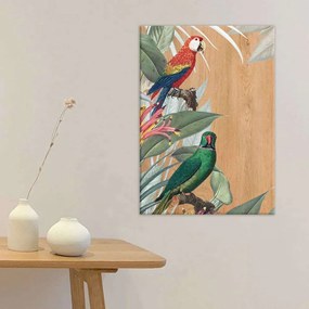 Πίνακας Parrots ML 21458 42x30x0,6cm Multi Ango Κάθετοι Mdf