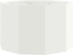 vidaXL Γλάστρα Λευκό 60 x 60 x 35 cm Ατσάλι
