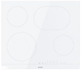 Gorenje Γυάλινη Κεραμική Εστία Λευκή, 60 cm ECT643WCSC