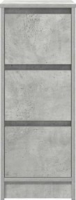 vidaXL Ντουλάπι Γκρι Σκυροδέματος 29,5x34x76 εκ. Επεξεργασμένο Ξύλο