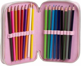 Κασετίνα Minnie Mouse Ροζ 12,5 x 6,5 x 19,5 cm