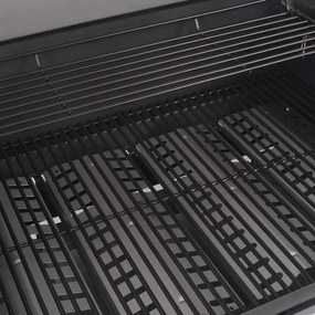 vidaXL Γκριλ Μπάρμπεκιου με Αέριο Ασημί 132 x 61 x 118 εκ