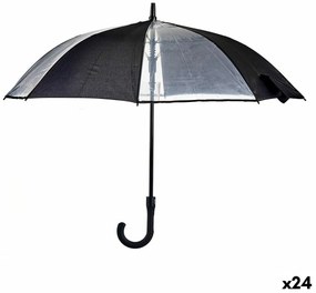 Ομπρέλα Μαύρο Διαφανές 96 x 96 x 84,5 cm 14 x 4 x 84,5 cm 14 x 84,5 x 4 cm (24 Μονάδες)