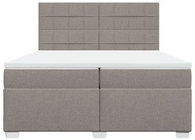 ΚΡΕΒΑΤΙ BOXSPRING ΜΕ ΣΤΡΩΜΑ TAUPE 200X200 ΕΚ. ΥΦΑΣΜΑΤΙΝΟ 3290599