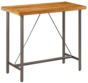 Τραπέζι Μπαρ 120x58x106 εκ. από Μασίφ Ανακυκλωμένο Ξύλο Teak