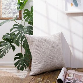 Μαξιλαροθήκη Διακοσμητική Treviso 03 Greige Teoran 43X43 Cotton-Polyester