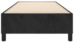 Πλαίσιο Κρεβατιού Μαύρο 80 x 200 εκ. Βελούδινο - Μαύρο