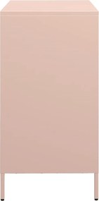 vidaXL Ντουλάπι Ροζ 68x39x73,5 εκ. από Χάλυβα Ψυχρής Έλασης