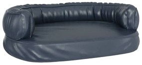 Εργονομικό Κρεβάτι Σκύλου Σκούρο Μπλε 75 x 53 εκ. Συνθετ. Δέρμα - Μπλε