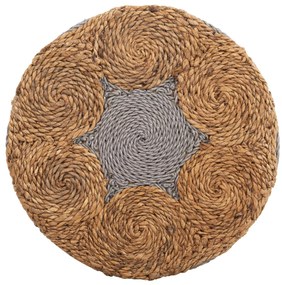 ΣΚΑΜΠΟ BEAM  ΞΥΛΟ ΤΕΑΚ ΚΑΙ SEAGRASS ΣΕ ΦΥΣΙΚΟ &amp; ΜΑΥΡΟ Φ43x45Yεκ.