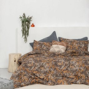 Σεντόνια FB0217 Με Λάστιχο (Σετ 3τμχ) Brown Palamaiki Semi-double 100x235cm 100% Cotton Flannel