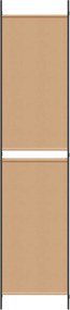 vidaXL 3-Panel Room Divider Μπεζ 150 x 220 cm Ύφασμα