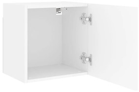 vidaXL Έπιπλο Τοίχου Τηλεόρασης Λευκό 40,5x30x40 εκ. από Επεξ. Ξύλο