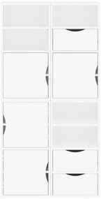 vidaXL Πλαϊνά ντουλάπια 4 τεμ. ODDA 40x24x79 εκ. από Μασίφ Ξύλο Πεύκου