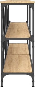 vidaXL Τραπεζάκι Κονσόλα Sonoma Δρυς 180x30x75 εκ. Επεξ. Ξύλο/Σίδηρος