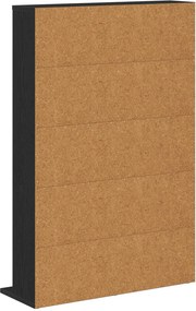 vidaXL Ντουλάπα CD Μαύρη Δρυς 65 x 23,5 x 97,5 εκ. Επεξεργασμένο Ξύλο