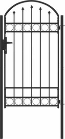 vidaXL Πύλη Φράχτη ASSEN 100 x 175 cm Χάλυβας με επίστρωση πούδρας