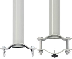 vidaXL Σκίαστρο Πλαϊνό Συρόμενο Βεράντας Γκρι 80 x 300 εκ.