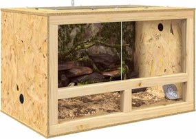 vidaXL Terrarium Καφέ 80 x 50 x 50 εκ OSB