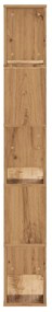 vidaXL Βιβλιοθήκη 5 Επιπέδων Δρυς 80,5x23,5x162,5 εκ. Επεξεργ. Ξύλο