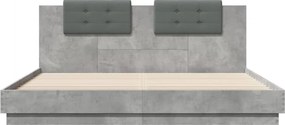 vidaXL Πλαίσιο Κρεβατιού με Κεφαλάρι και LED 200 x 200 εκ.