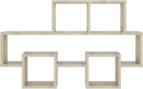 vidaXL Ράφι Τοίχου Σχήμα Αυτοκιν. Sonoma Δρυς 82x15x51 εκ. Επεξ. Ξύλο