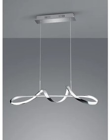 Κρεμαστό Φωτιστικό Οροφής LED 37W Χρώμιο Switch Dimmer Perugia R37091106 Trio Lighting-R37091106-Χρώμιο R37091106
