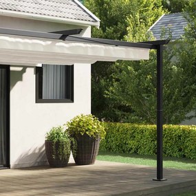 vidaXL Κιόσκι 400 x 300 x 200 εκ Κρεμ Πολυεστέρας