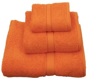 Πετσέτες Σετ 3τμχ. Classic Πορτοκαλί Viopros Σετ Πετσέτες 50x140cm 100% Βαμβάκι