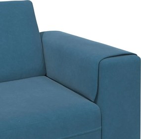 vidaXL Καναπές σαλονιού 3 pcs Μπλε