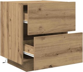 vidaXL Κομοδίνο Artisan Oak 45 x 40 x 55 εκ Επεξεργασμένο ξύλο