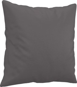 vidaXL Πολυθρόνες Σετ 2 Τεμαχίων Γκρι Συνθετικό Δέρμα με Μαξιλάρια