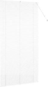 vidaXL Βενετσιάνικες Ρόδες Λευκό 220 x 120 εκ Αλουμίνιο
