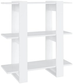 vidaXL Βιβλιοθήκη/Διαχωριστικό Χώρου Λευκό 80 x 30 x 87 εκ.