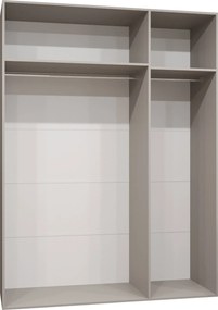 Ντουλάπα Mila II-Καφέ - Μαύρο-Μήκος: 150 εκ.