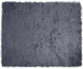 vidaXL Ψεύτικο Δέρμα Προβάτου Χαλί Tafalla Ανθρακί 200 x 280 εκ.