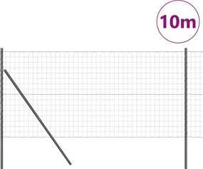 vidaXL Τεντώτο με στήριγμα Γκρι 1,2 x 10 m Ατσάλι