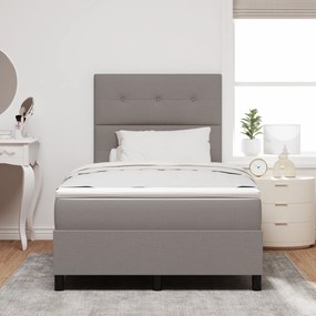 vidaXL Κρεβάτι με Βάση και Στρώμα & LED Ταπέτο 120x190 cm Ύφασμα